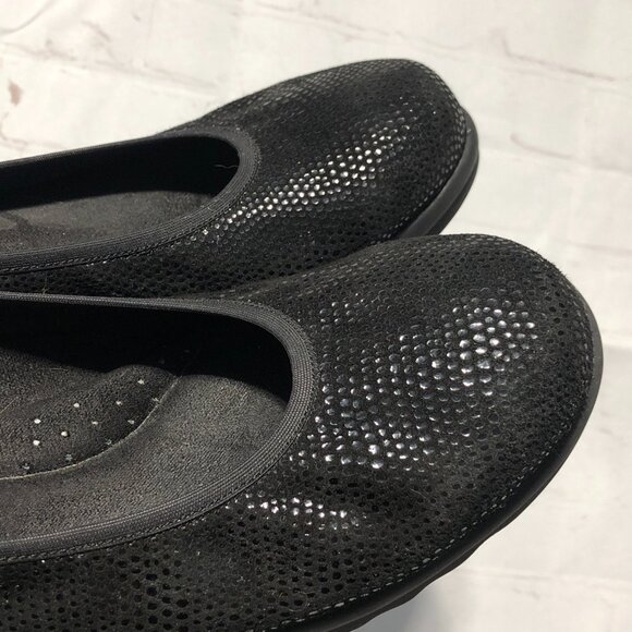 VANELi SPORT WOMEN'S SUEDE SHIMMERY BLACK PATTERN SLIP ON SHOES COMFORT SIZE 7.5 - Picture 11 of 13